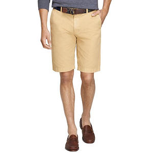 Garment-Dyed 11 Lightweight Cotton Bermuda Shorts - Khaki